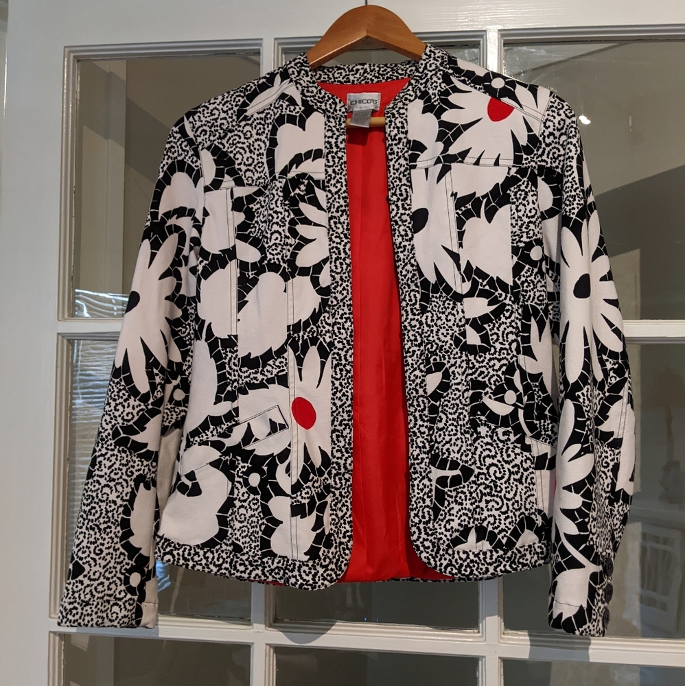 Floral jacket (Chico's size 0)
